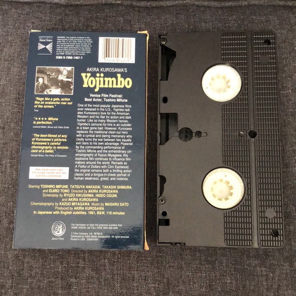 Yojimbo [VHS] Toshirô Mifune, Eijirô Tôno, Tatsuya Nakadai, Yôko Tsukasa, Isuzu - Picture 3 of 10